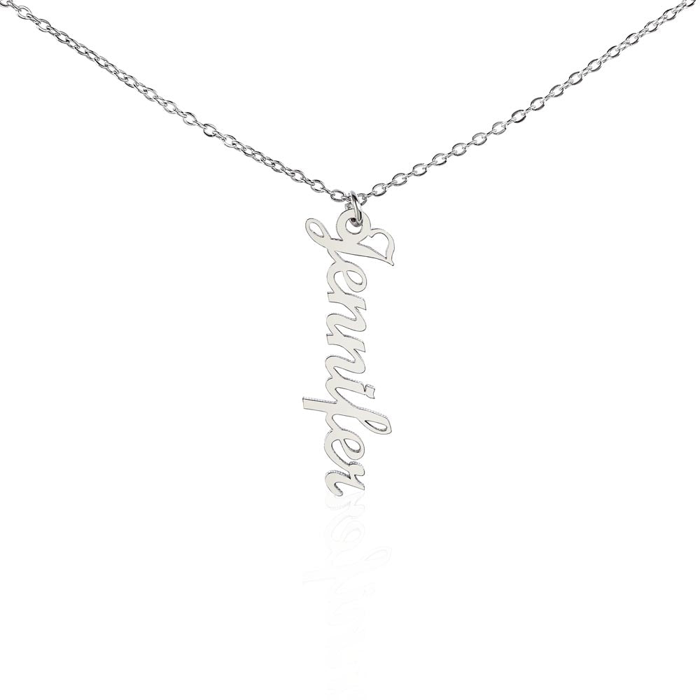 Script Mt Vertical Name Necklace