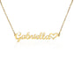 Script Mt Name Necklace with Heart