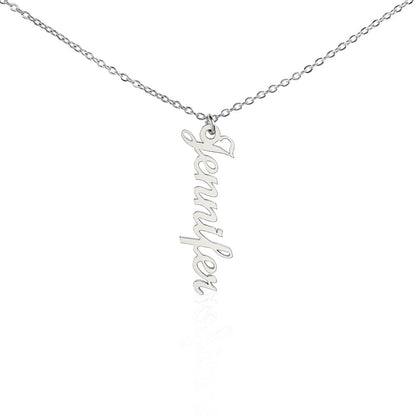 Script Mt Vertical Name Necklace