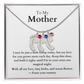 Engraved Baby Feet Necklace with Birthstone (To My Mother 1)