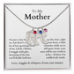 Engraved Baby Feet Necklace with Birthstone (To My Mother 2)