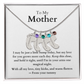 Engraved Baby Feet Necklace with Birthstone (To My Mother 1)
