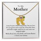 Engraved Baby Feet Necklace with Birthstone (To My Mother 1)