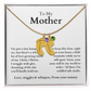 Engraved Baby Feet Necklace with Birthstone (To My Mother 2)