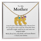 Engraved Baby Feet Necklace with Birthstone (To My Mother 1)
