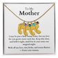Engraved Baby Feet Necklace with Birthstone (To My Mother 1)