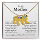 Engraved Baby Feet Necklace with Birthstone (To My Mother 2)