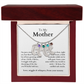 Engraved Baby Feet Necklace with Birthstone (To My Mother 2)