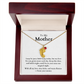 Engraved Baby Feet Necklace with Birthstone (To My Mother 1)