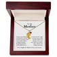 Engraved Baby Feet Necklace with Birthstone (To My Mother 2)