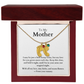 Engraved Baby Feet Necklace with Birthstone (To My Mother 1)