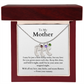 Engraved Baby Feet Necklace with Birthstone (To My Mother 1)