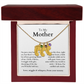 Engraved Baby Feet Necklace with Birthstone (To My Mother 2)