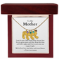 Engraved Baby Feet Necklace with Birthstone (To My Mother 1)