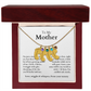 Engraved Baby Feet Necklace with Birthstone (To My Mother 2)