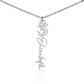 Flower Name Necklace