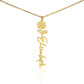 Flower Name Necklace