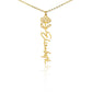 Flower Name Necklace